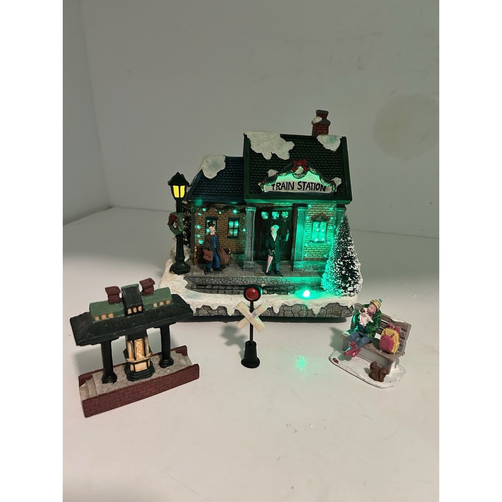 Enchanted Forest Musical Lighted Train Station